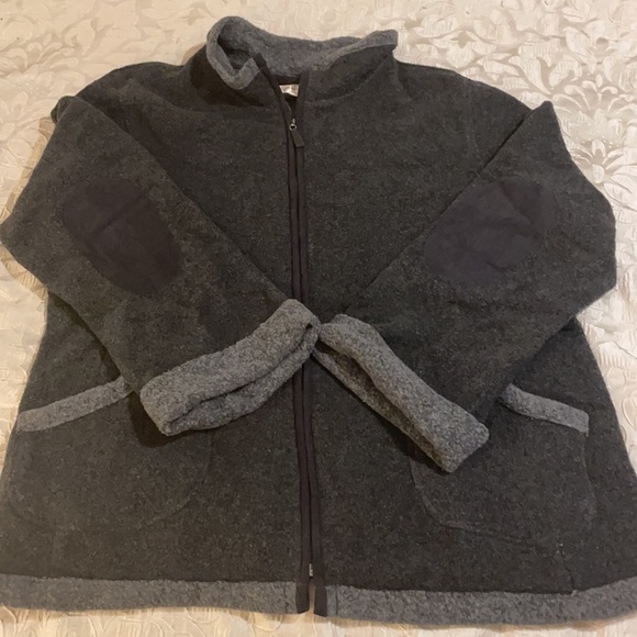 Jones New York Women’s XL Gray Comfy Zip Front Sweater - Picture 11 of 13